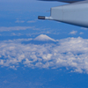 Mt.Fuji on the plate of clouds  