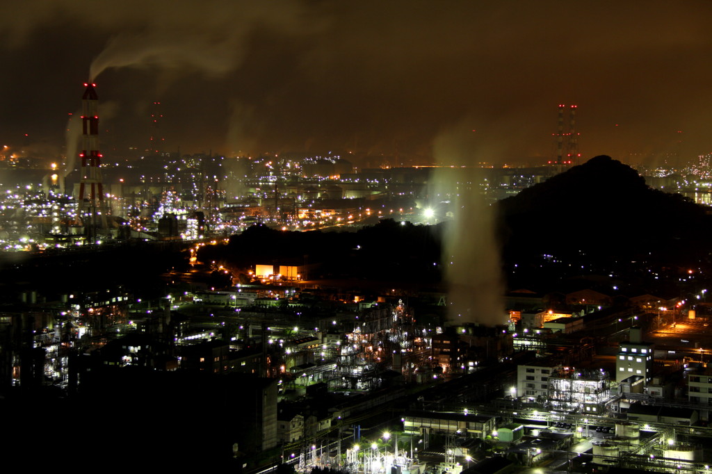 鷲羽山スカイラインの夜景