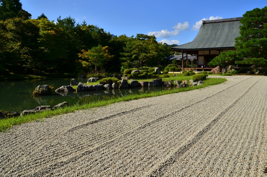 天龍寺　曹源池庭園１