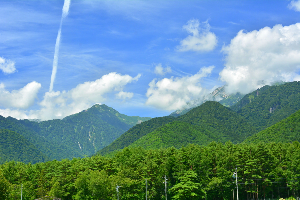 お盆の北葛岳と蓮華岳