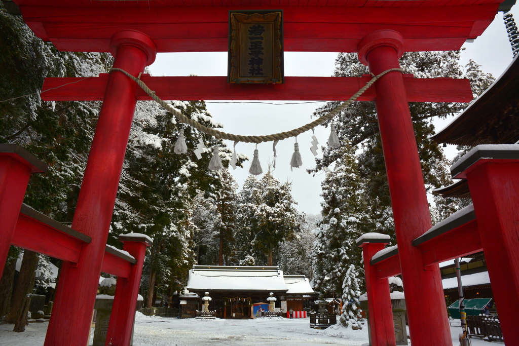 若一王子神社・朱の鳥居