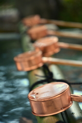 西院春日神社・手水舎より４