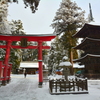 若一王子神社・雪の境内