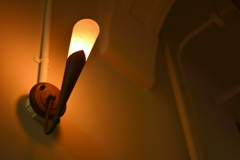 旧明倫小学校・廊下の灯り