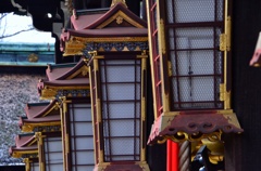 北野天満宮社殿の灯籠