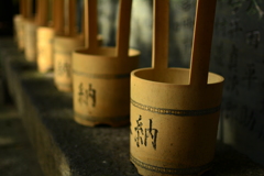 白雲神社の水桶