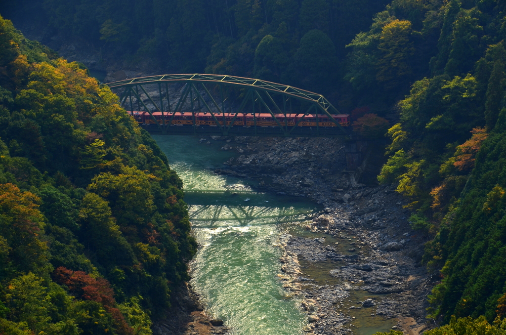 保津峡・トロッコ列車