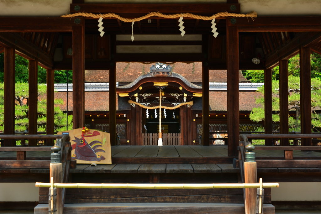 梅宮大社・拝殿と拝所