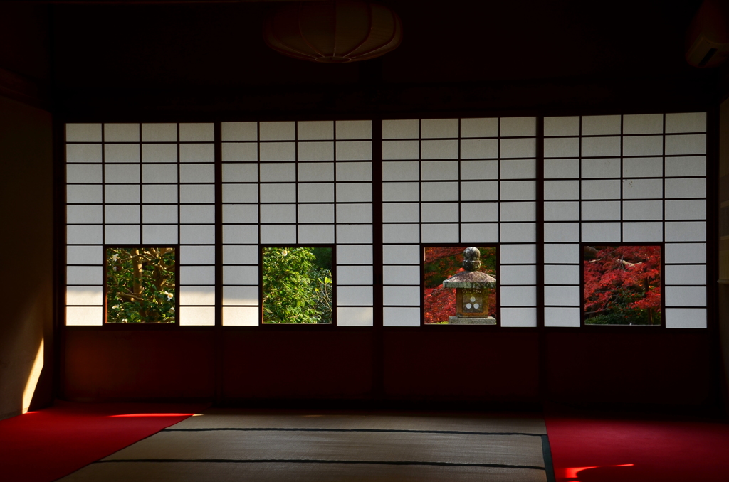 雲龍院・色紙の景色