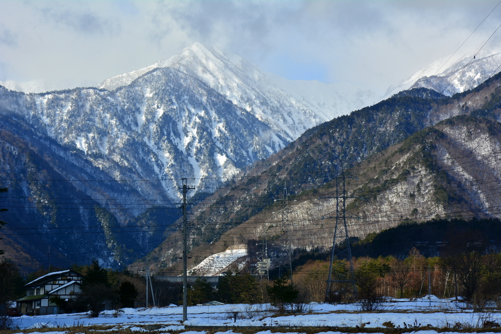 雪国の田園散策