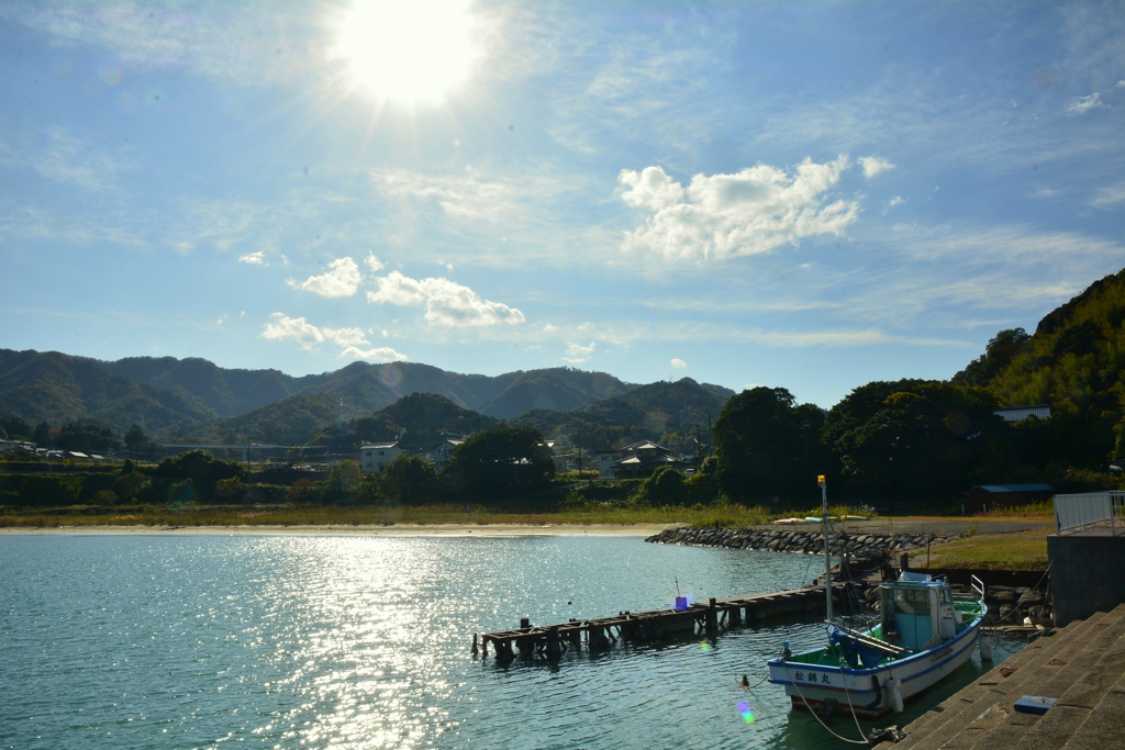 勢浜海水浴場にて