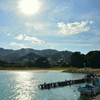 勢浜海水浴場にて