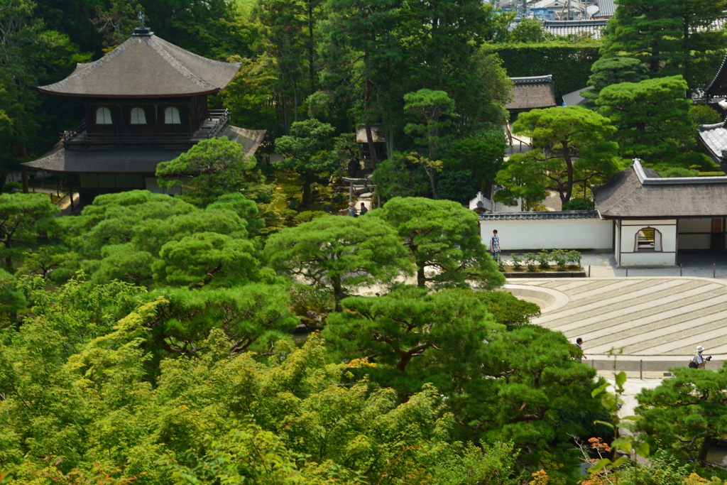 銀閣寺・遠望