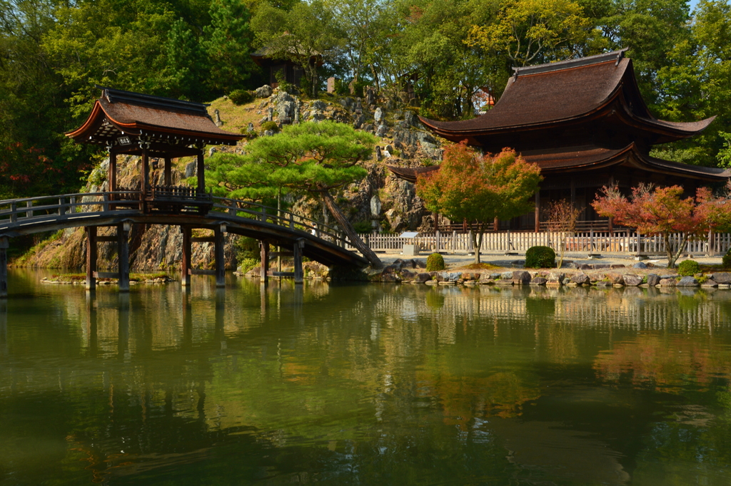 永保寺　無際橋と観音堂