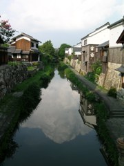 八幡堀１　入道雲