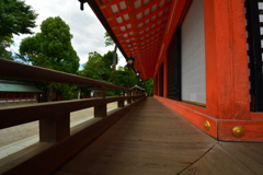 八坂神社・本殿廊下