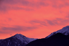 蓮華岳・夕景