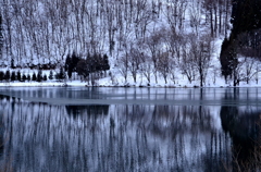 凍る中綱湖
