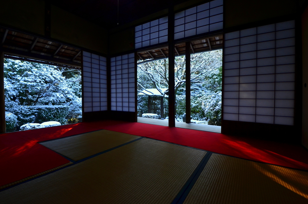 妙心寺桂春院・雪景