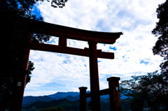 鳥居と空
