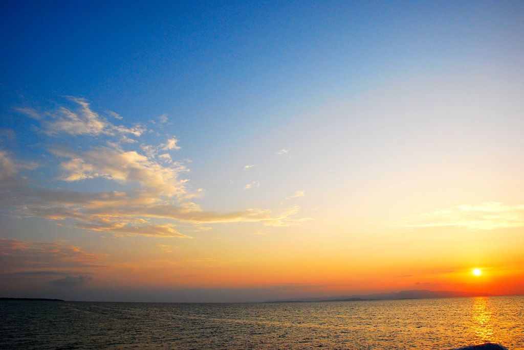 石垣 夕景