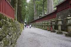 日光東照宮から二荒山神社までの砂利道
