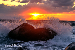 夕陽にざぶーん２