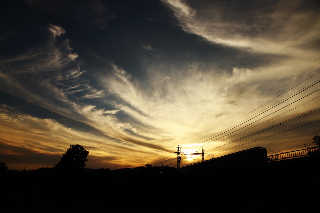 秋の夕暮れ