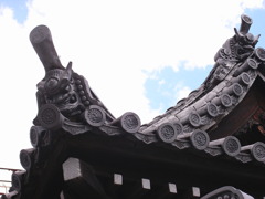 大阪のお寺にて