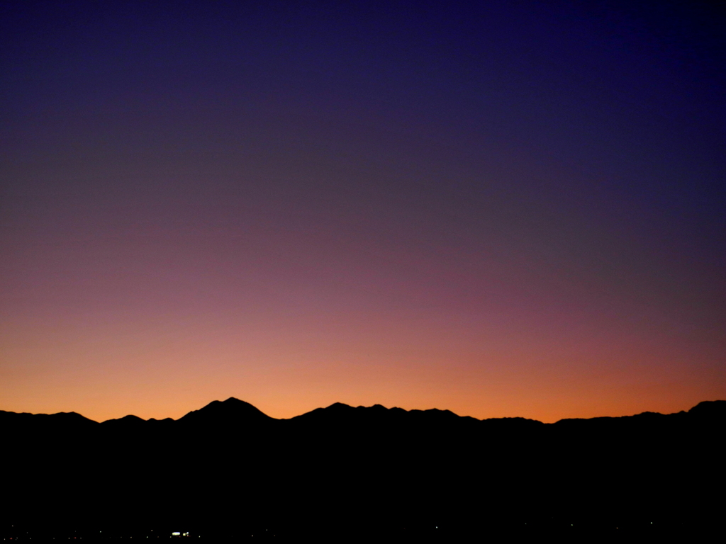 安曇野夕景（とばり）