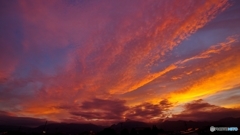 安曇野夕景（夏の終りに）