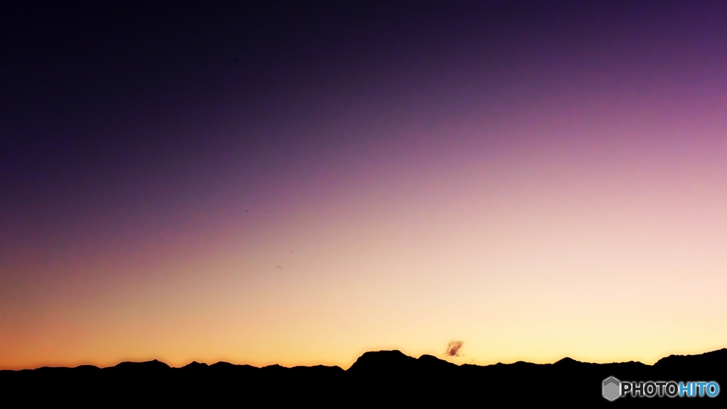 安曇野夕景（淡色）