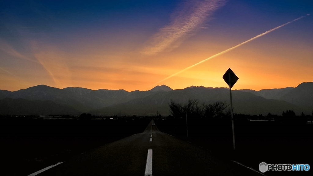 おひさまロード（夕景）　