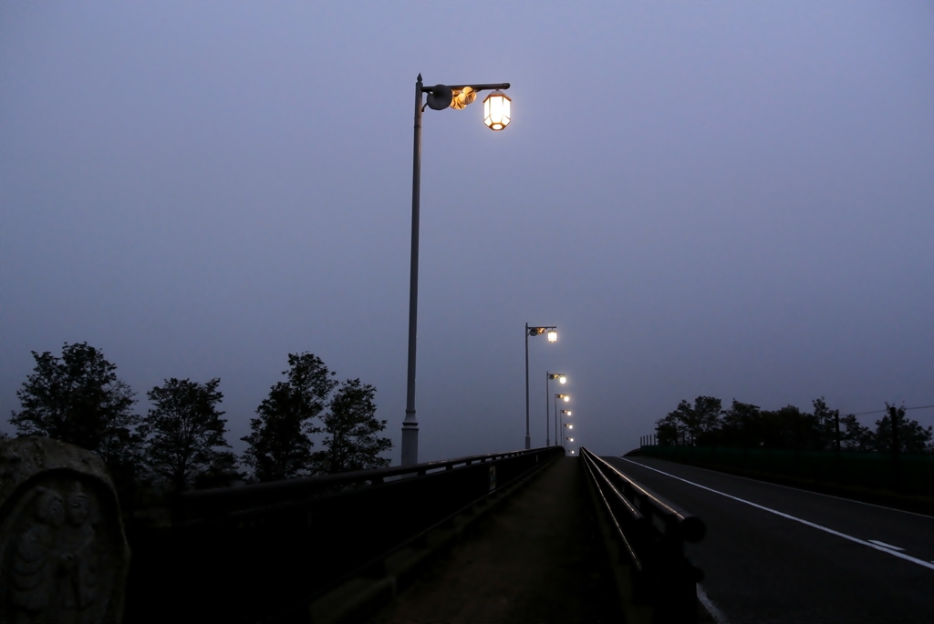 Early morning（安曇野大橋）