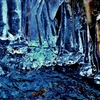 Ice of the mountain stream**