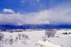 私の住む町（雪景色）