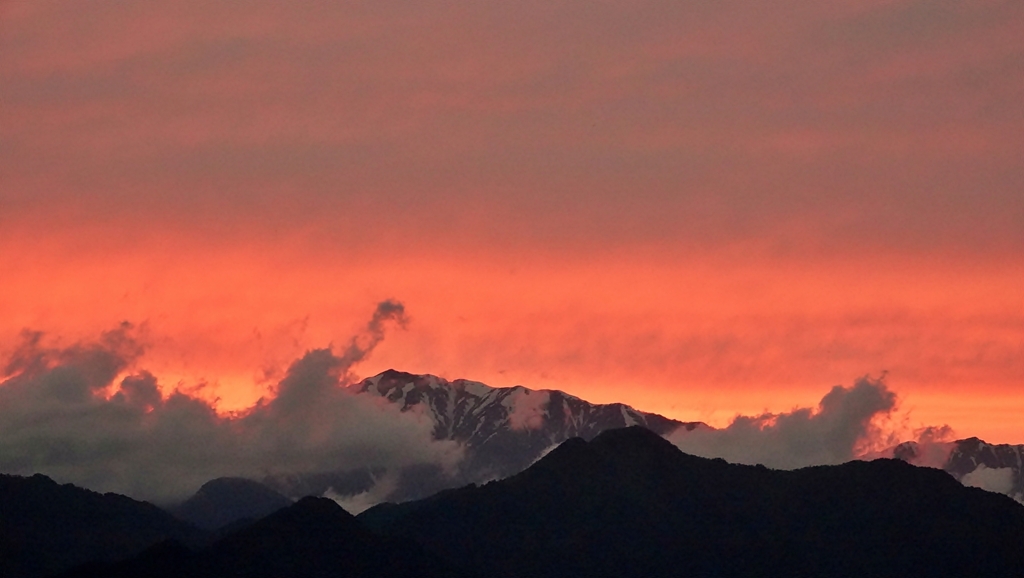 安曇野夕景**