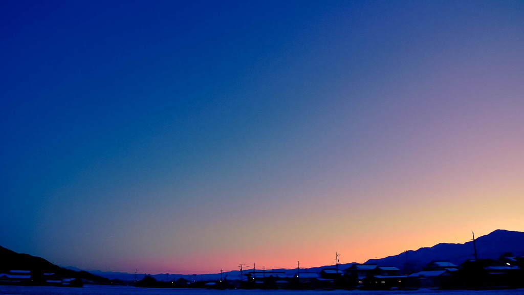 穏やかな夕暮れ