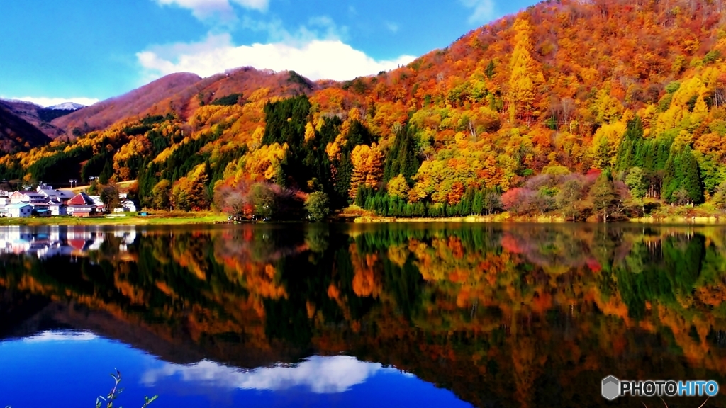 紅葉めぐり（中綱湖）