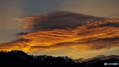 朝焼けの雲