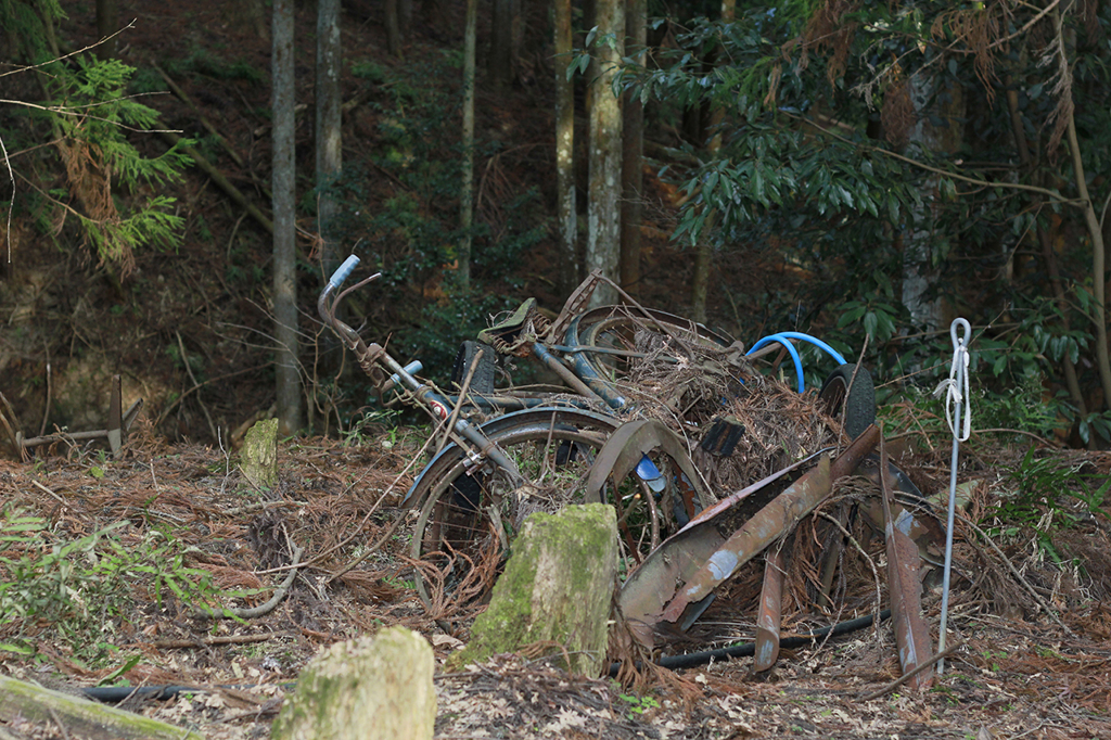 古びた自転車