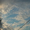 雲が。