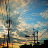 青空と夕日と。
