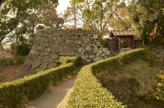 大和郡山城址 内堀橋から柳沢神社