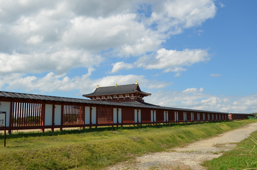 平城宮跡、大極殿外壁