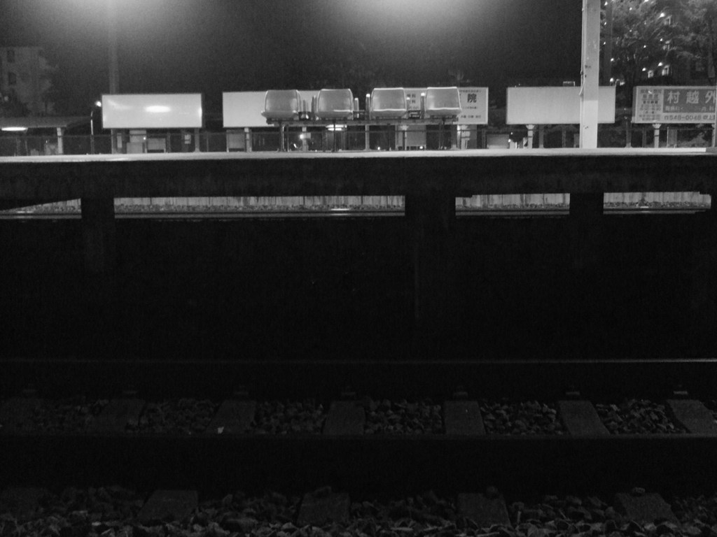 地元駅にて