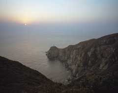 年初の夕暮れ～大瀬崎夕日編～