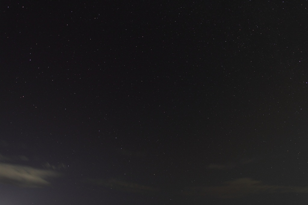 夜空を眺めてみた（東尋坊）