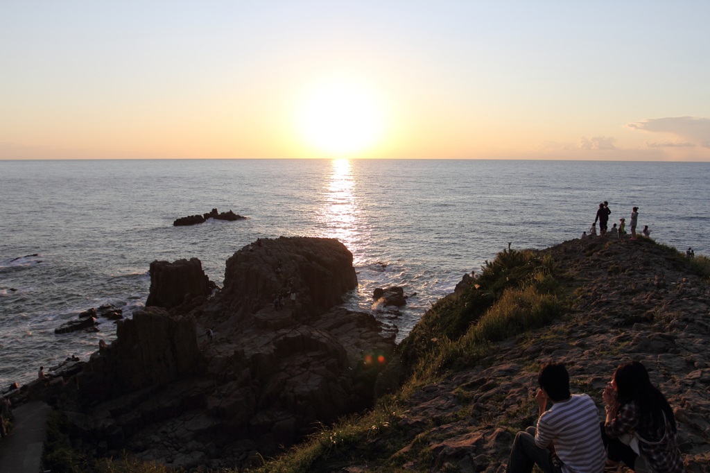 夕焼け東尋坊～カップル編～