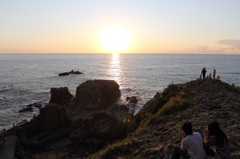 夕焼け東尋坊～カップル編～